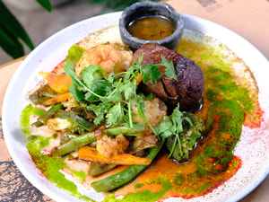 Filé com Legumes