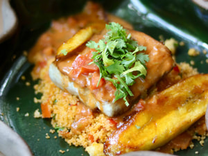 Dourado com Couscous Marroquino